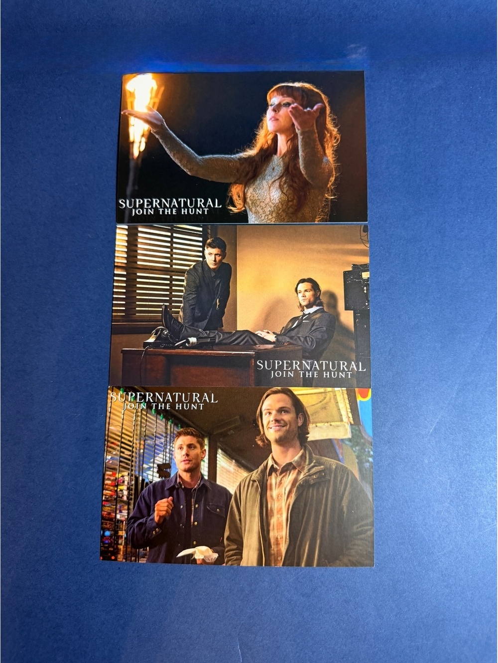 Supernatural postcard 3 Pack Dean, Rowena & Sam.
